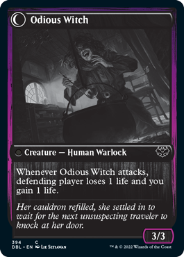 Ragged Recluse // Odious Witch [Innistrad: Double Feature] | Gamers Paradise