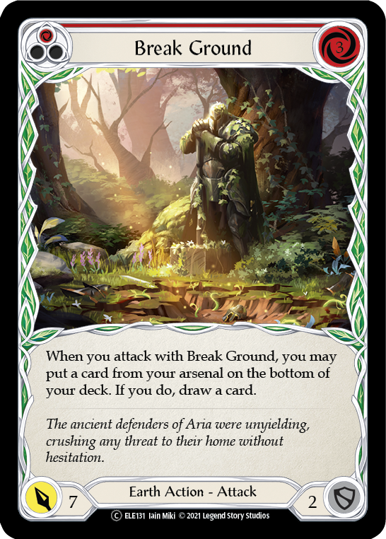 Break Ground (Red) [U-ELE131] Unlimited Rainbow Foil | Gamers Paradise
