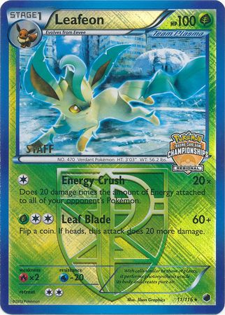 Leafeon (11/116) (Regional Championship Promo Staff) [Black & White: Plasma Freeze] | Gamers Paradise