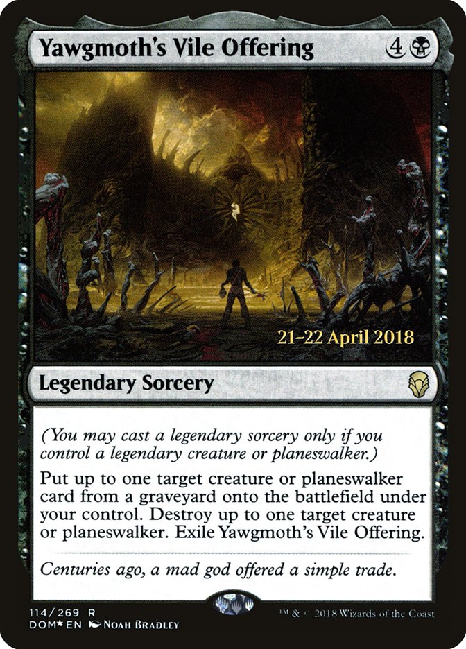 Yawgmoth's Vile Offering [Dominaria Prerelease Promos] | Gamers Paradise