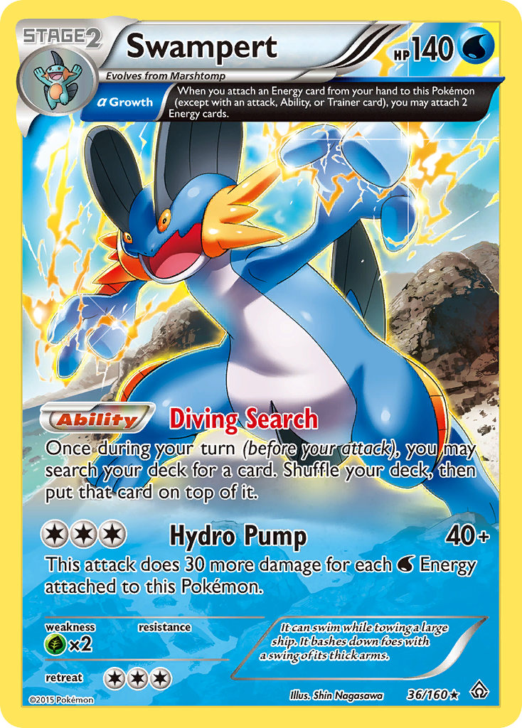 Swampert (36/160) [XY: Primal Clash] | Gamers Paradise