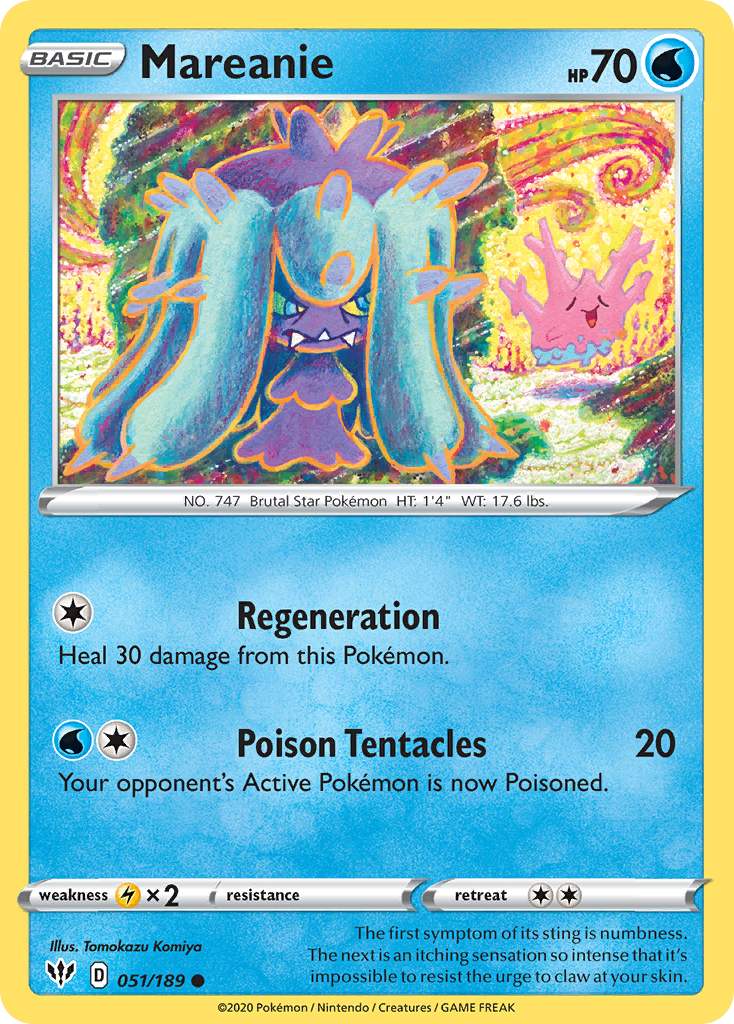 Mareanie (051/189) [Sword & Shield: Darkness Ablaze] | Gamers Paradise