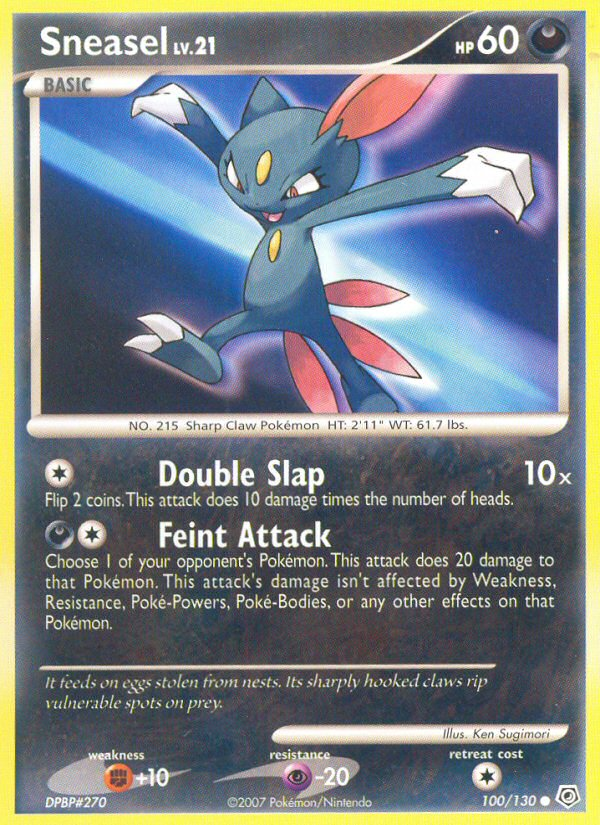 Sneasel (100/130) [Diamond & Pearl: Base Set] | Gamers Paradise