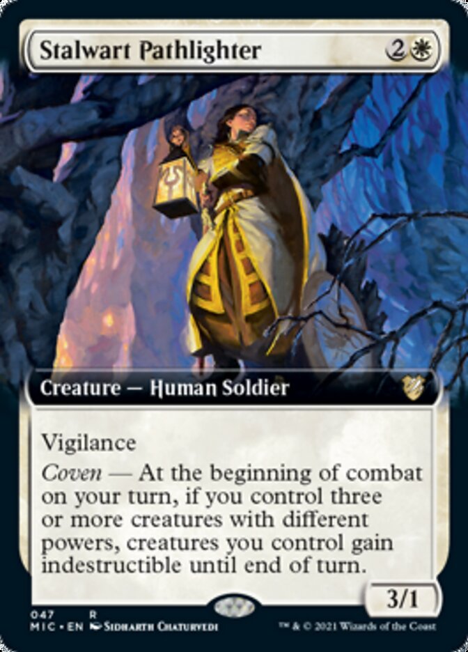 Stalwart Pathlighter (Extended Art) [Innistrad: Midnight Hunt Commander] | Gamers Paradise