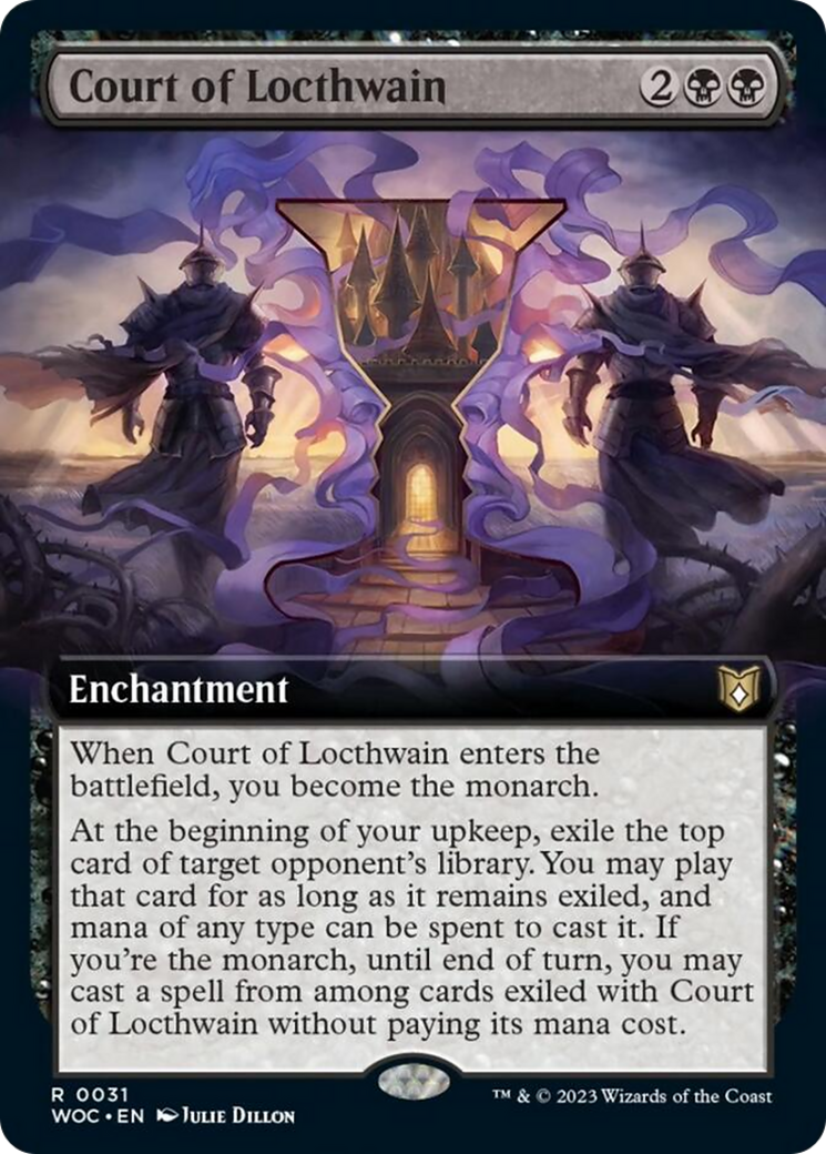 Court of Locthwain (Extended Art) [Wilds of Eldraine Commander] | Gamers Paradise