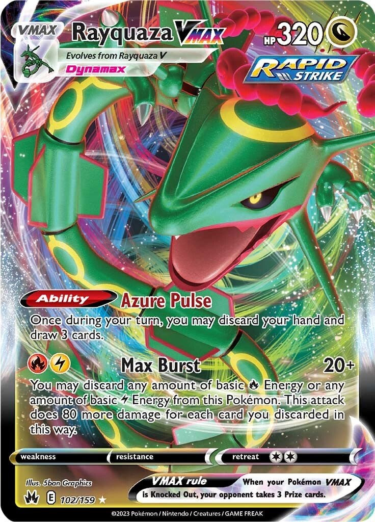 Rayquaza VMAX (102/159) (102) [Sword & Shield: Crown Zenith] | Gamers Paradise