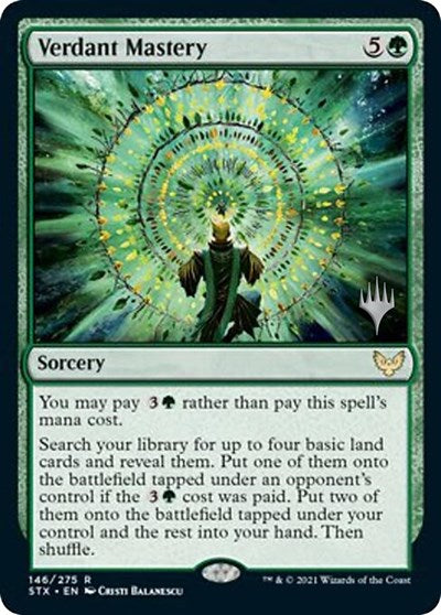 Verdant Mastery (Promo Pack) [Strixhaven: School of Mages Promos] | Gamers Paradise