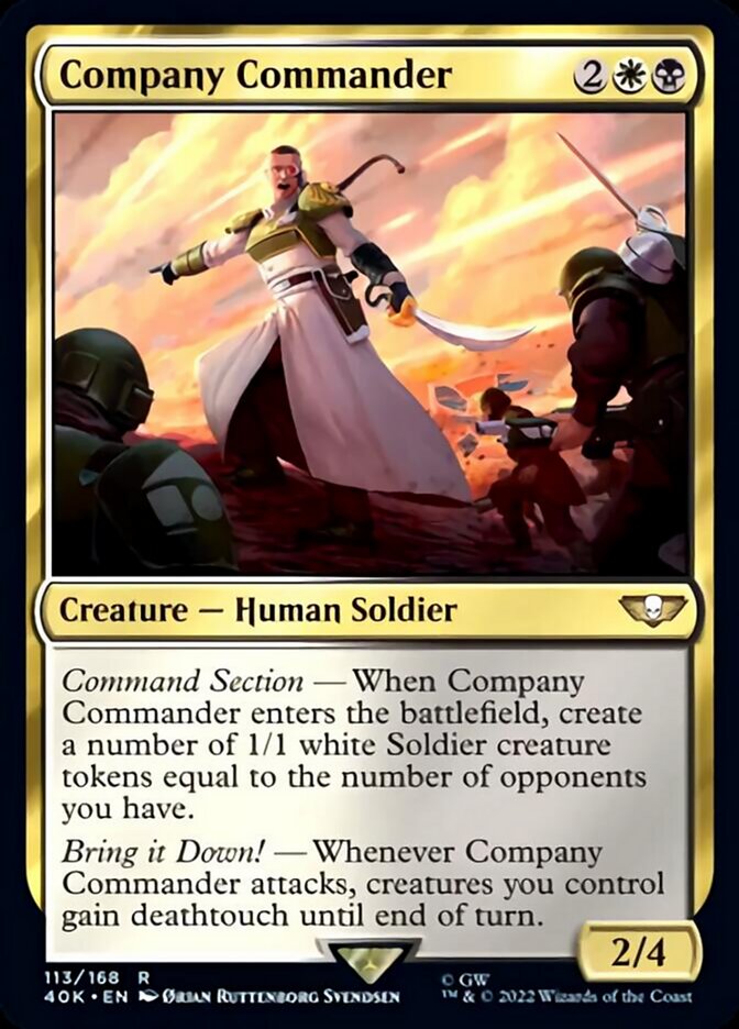 Company Commander (Surge Foil) [Universes Beyond: Warhammer 40,000] | Gamers Paradise