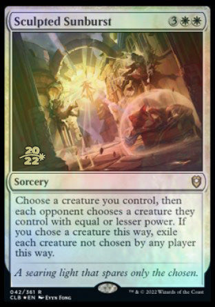 Sculpted Sunburst [Commander Legends: Battle for Baldur's Gate Prerelease Promos] | Gamers Paradise
