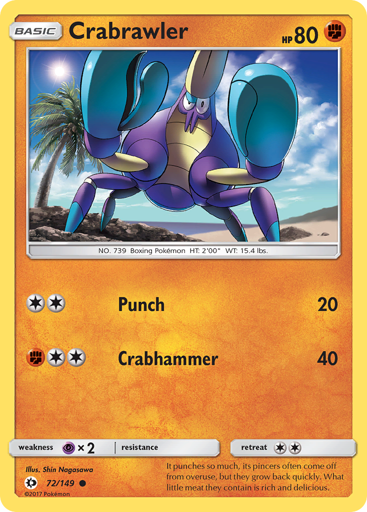 Crabrawler (72/149) [Sun & Moon: Base Set] | Gamers Paradise