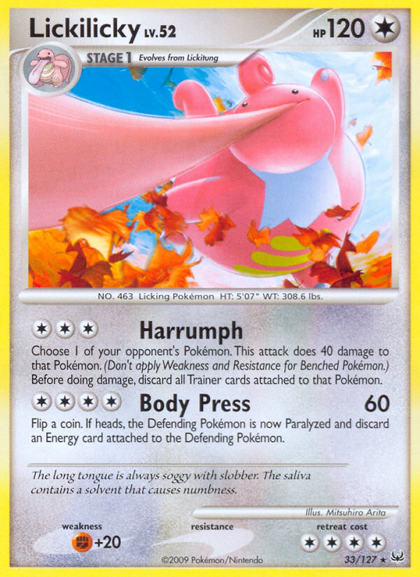 Lickilicky (33/127) [Platinum: Base Set] | Gamers Paradise