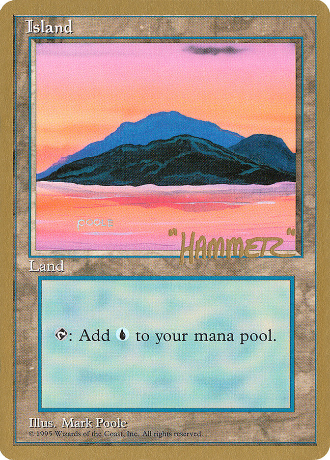 Island (shr369) (Shawn "Hammer" Regnier) [Pro Tour Collector Set] | Gamers Paradise