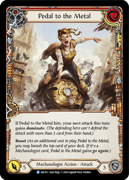 Pedal to the Metal (Red) [U-ARC011] Unlimited Rainbow Foil | Gamers Paradise