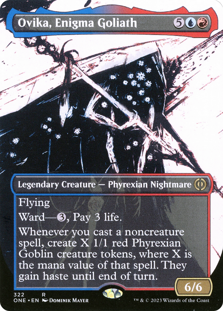 Ovika, Enigma Goliath (Borderless Ichor) [Phyrexia: All Will Be One] | Gamers Paradise