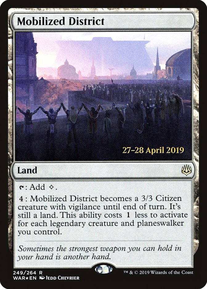 Mobilized District [War of the Spark Prerelease Promos] | Gamers Paradise