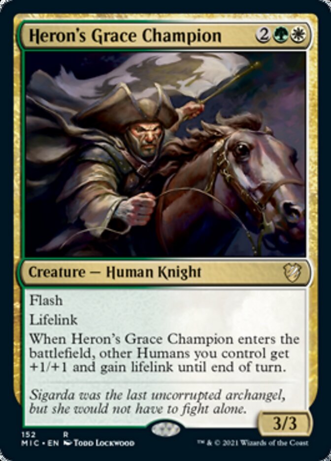 Heron's Grace Champion [Innistrad: Midnight Hunt Commander] | Gamers Paradise