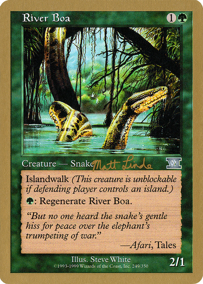 River Boa (Matt Linde) [World Championship Decks 1999] | Gamers Paradise