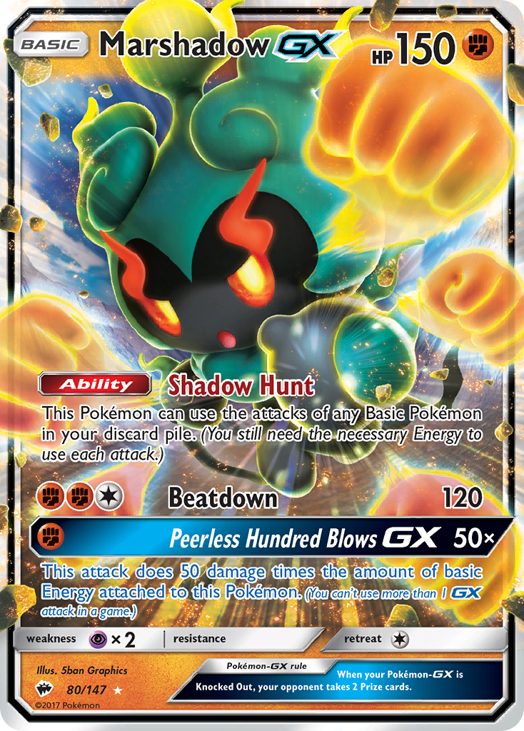 Marshadow GX (80/147) [Sun & Moon: Burning Shadows] | Gamers Paradise