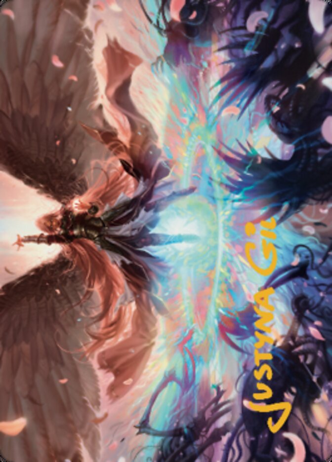 Iridian Maelstrom Art Card (Gold-Stamped Signature) [Dominaria United Art Series] | Gamers Paradise