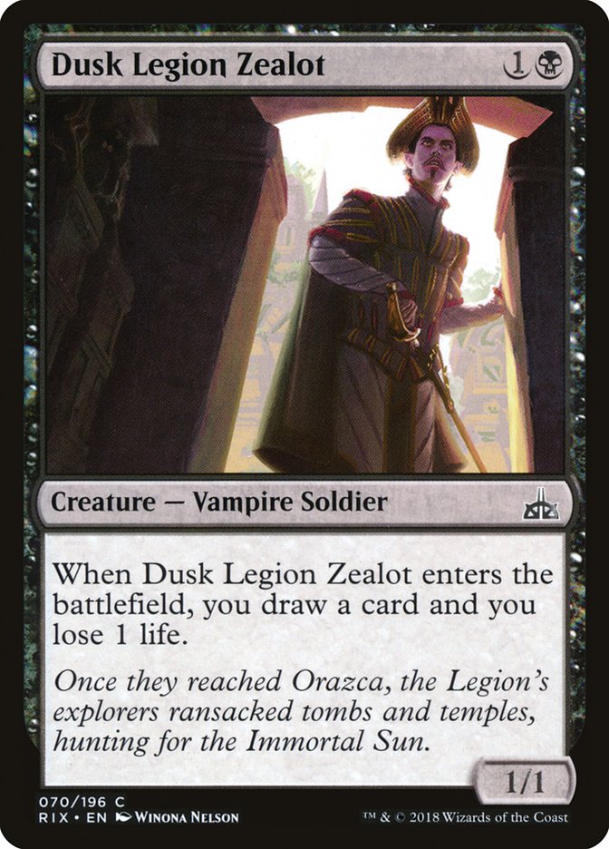 Dusk Legion Zealot [Rivals of Ixalan] | Gamers Paradise