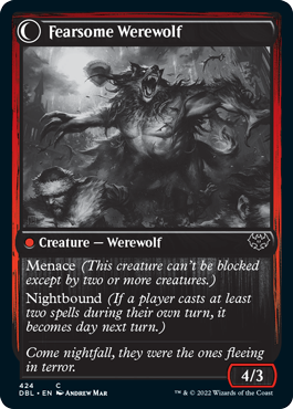Fearful Villager // Fearsome Werewolf [Innistrad: Double Feature] | Gamers Paradise