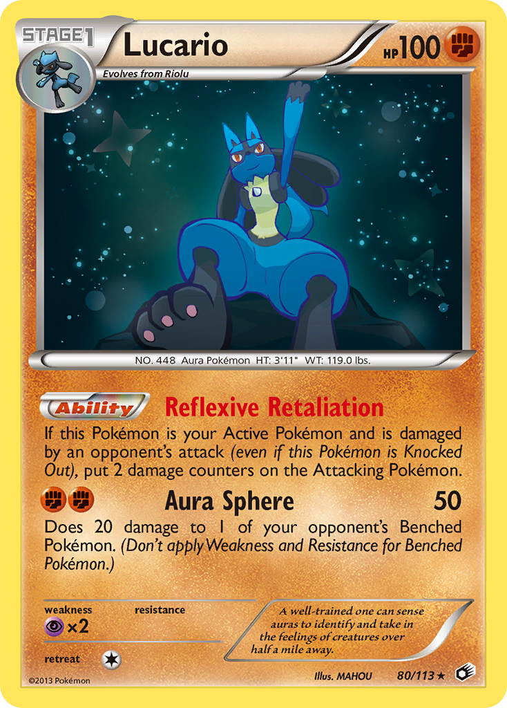 Lucario (80/113) [Black & White: Legendary Treasures] | Gamers Paradise