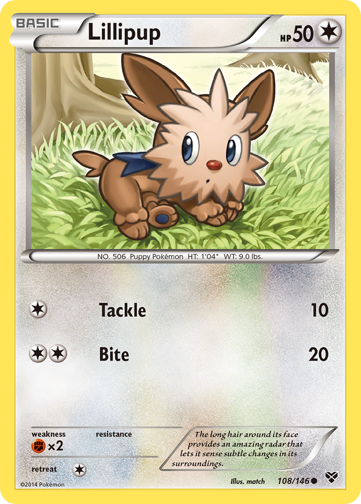 Lillipup (108/146) [XY: Base Set] | Gamers Paradise