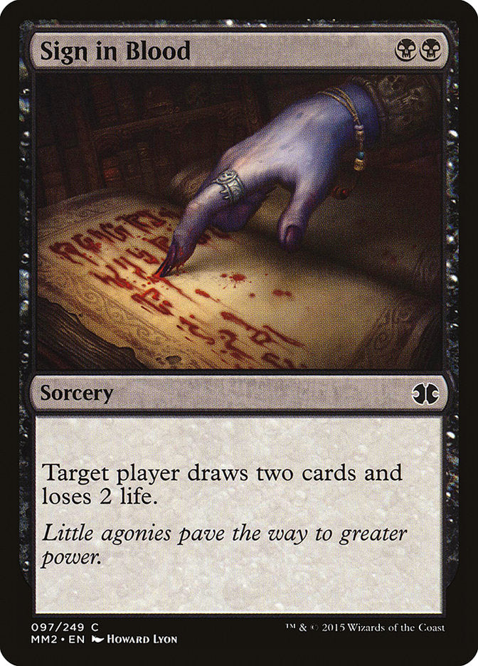 Sign in Blood [Modern Masters 2015] | Gamers Paradise