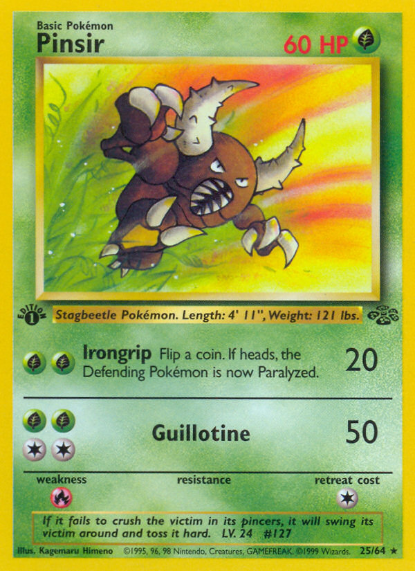 Pinsir (25/64) [Jungle 1st Edition] | Gamers Paradise