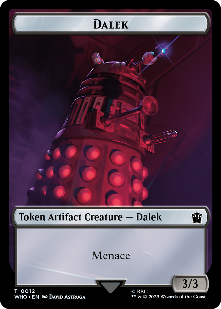 Dalek // Cyberman Double-Sided Token [Doctor Who Tokens] | Gamers Paradise