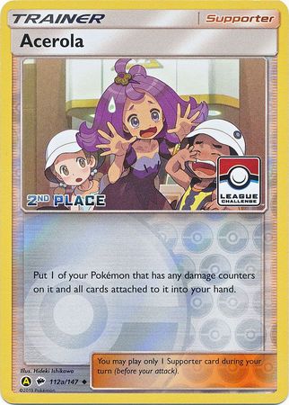 Acerola (112a/147) (League Promo 2nd Place) [Sun & Moon: Burning Shadows] | Gamers Paradise