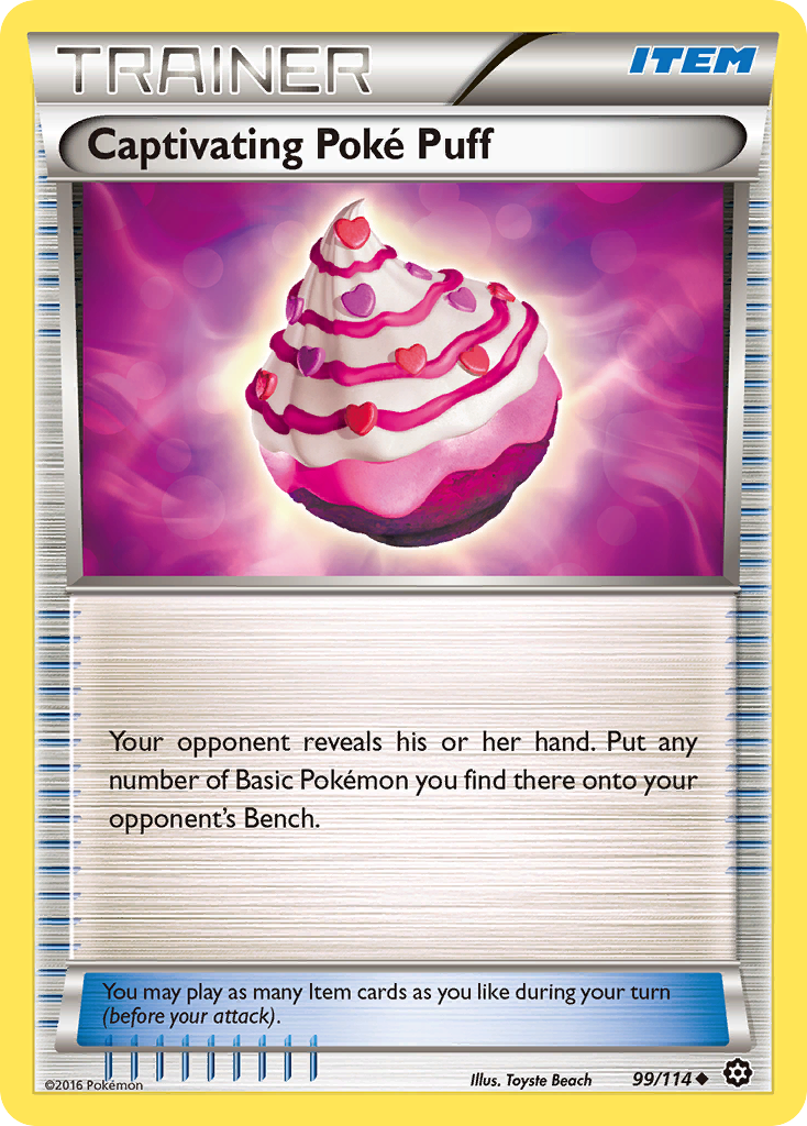Captivating Poke Puff (99/114) [XY: Steam Siege] | Gamers Paradise