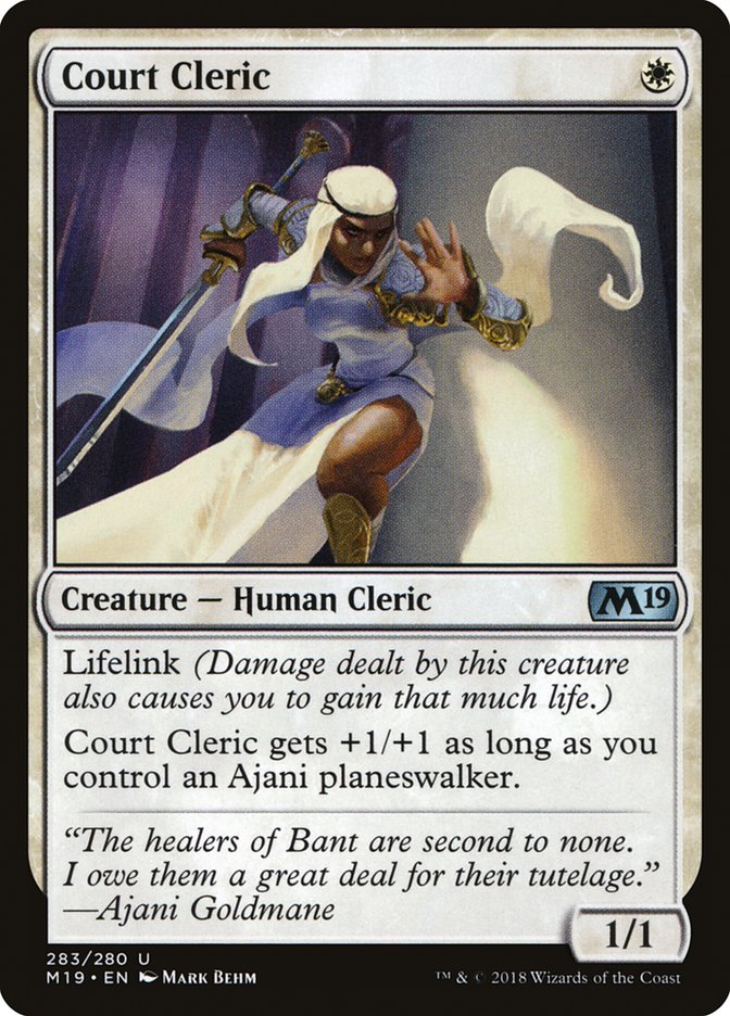 Court Cleric [Core Set 2019] | Gamers Paradise