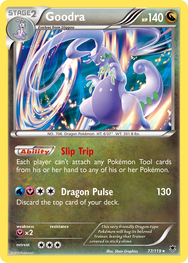Goodra (77/119) (Cosmos Holo) (Blister Exclusive) [XY: Phantom Forces] | Gamers Paradise