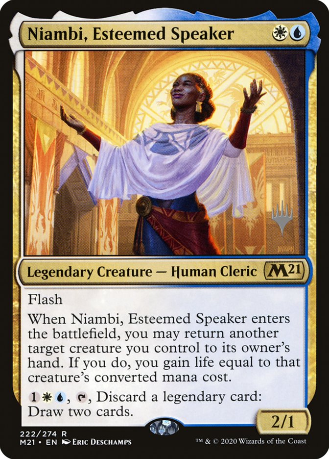 Niambi, Esteemed Speaker (Promo Pack) [Core Set 2021 Promos] | Gamers Paradise