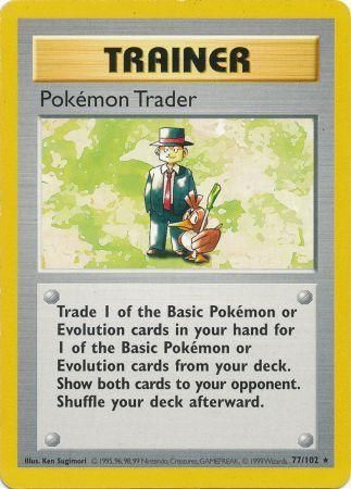 Pokemon Trader (77/102) [Base Set Shadowless Unlimited] | Gamers Paradise