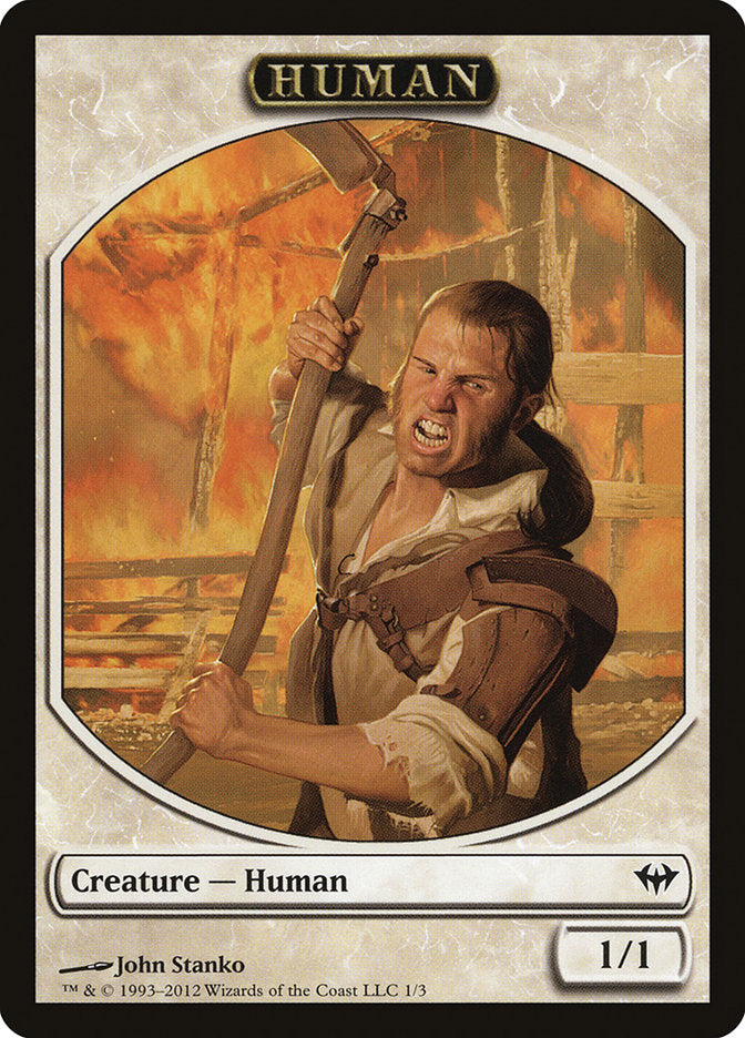 Human Token [Dark Ascension Tokens] | Gamers Paradise