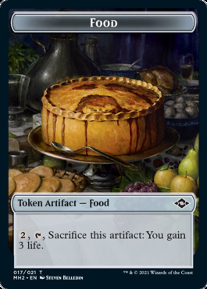 Food (17) // Phyrexian Germ Double-Sided Token [Modern Horizons 2 Tokens] | Gamers Paradise