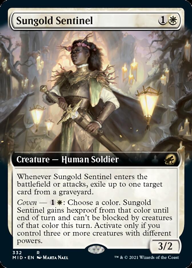 Sungold Sentinel (Extended Art) [Innistrad: Midnight Hunt] | Gamers Paradise