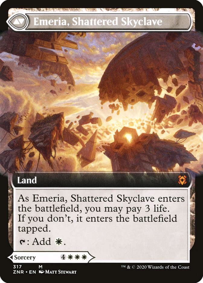 Emeria's Call // Emeria, Shattered Skyclave (Extended Art) [Zendikar Rising] | Gamers Paradise