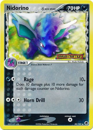 Nidorino (35/101) (Delta Species) (Stamped) [EX: Dragon Frontiers] | Gamers Paradise