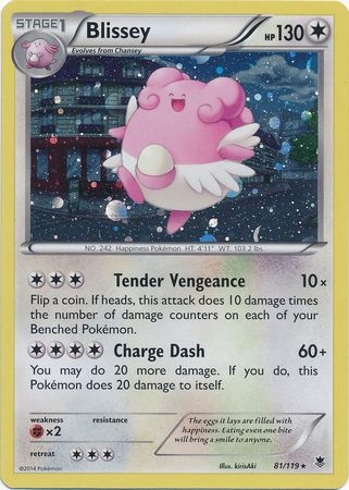 Blissey (81/119) (Cosmos Holo) [XY: Phantom Forces] | Gamers Paradise