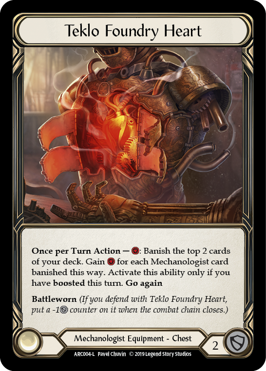 Teklo Foundry Heart [ARC004-L] 1st Edition Cold Foil | Gamers Paradise