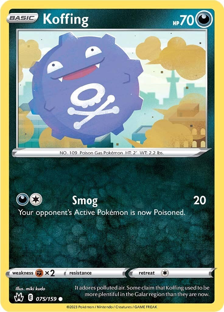 Koffing (075/159) [Sword & Shield: Crown Zenith] | Gamers Paradise