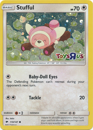 Stufful (110/147) (Toys R Us Promo) [Sun & Moon: Burning Shadows] | Gamers Paradise