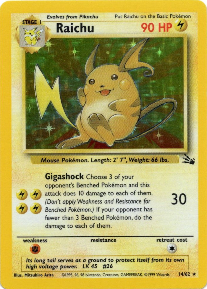 Raichu (14/62) [Fossil Unlimited] | Gamers Paradise