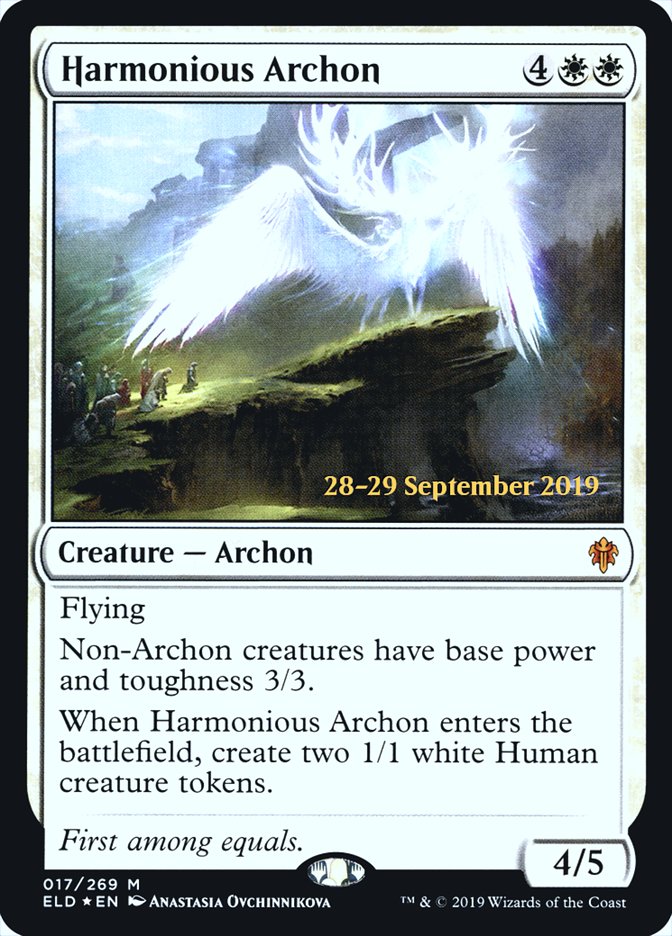 Harmonious Archon [Throne of Eldraine Prerelease Promos] | Gamers Paradise