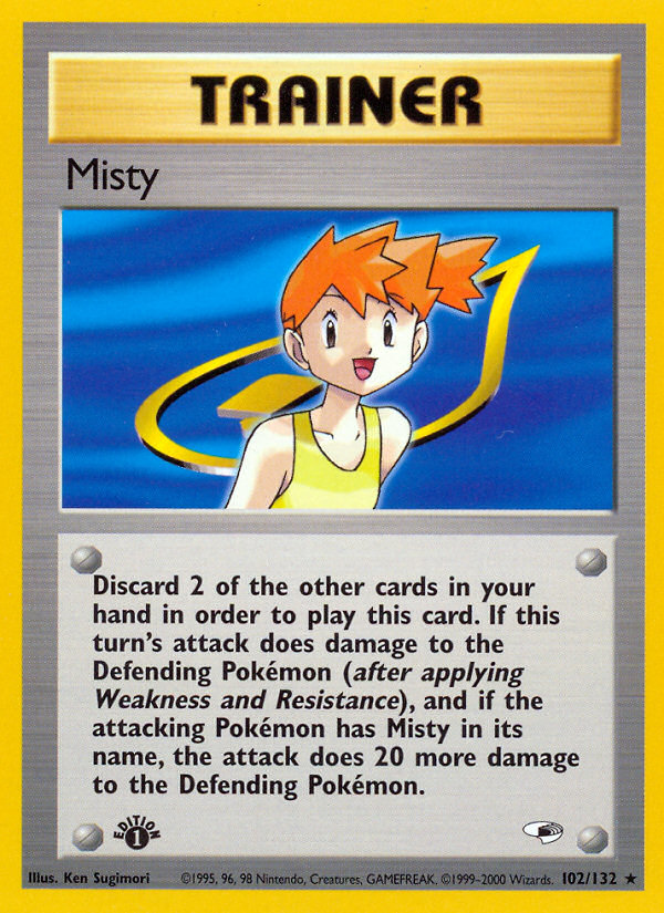 Misty (102/132) [Gym Heroes 1st Edition] | Gamers Paradise