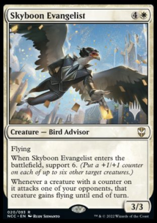 Skyboon Evangelist (Promo Pack) [Streets of New Capenna Commander Promos] | Gamers Paradise
