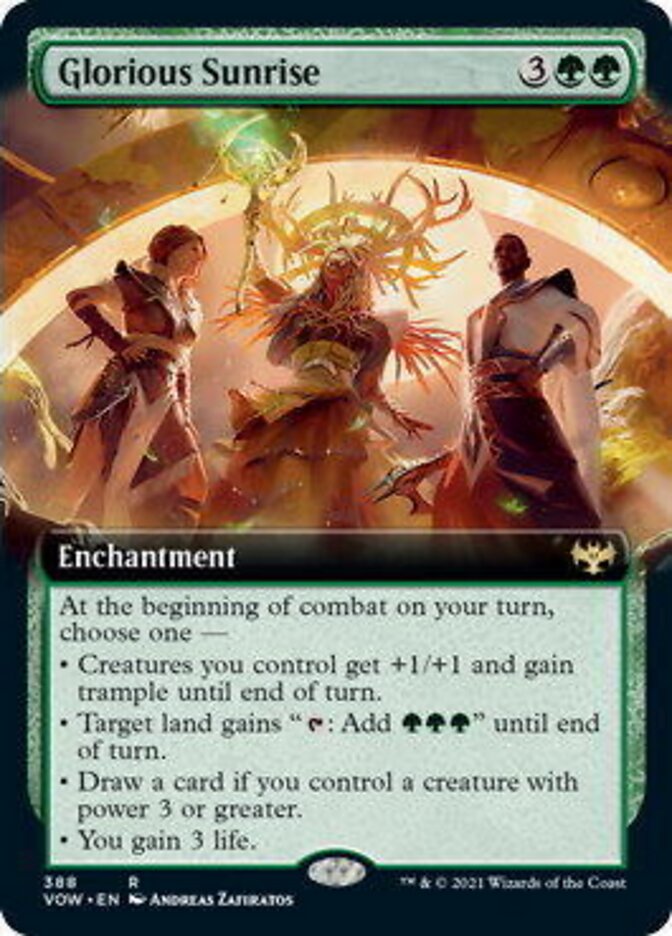 Glorious Sunrise (Extended Art) [Innistrad: Crimson Vow] | Gamers Paradise